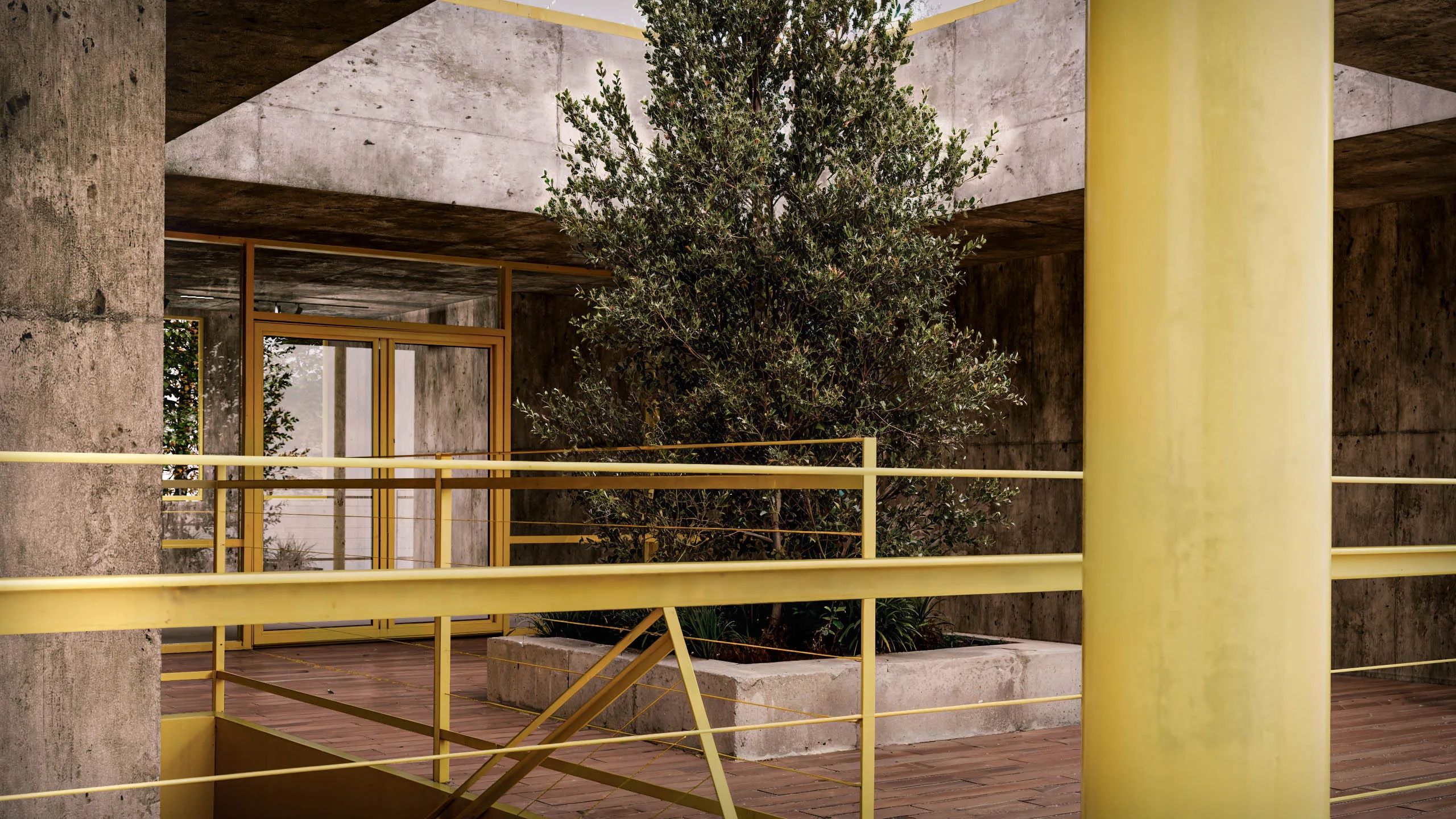 Refugio Cota - Courtyard
