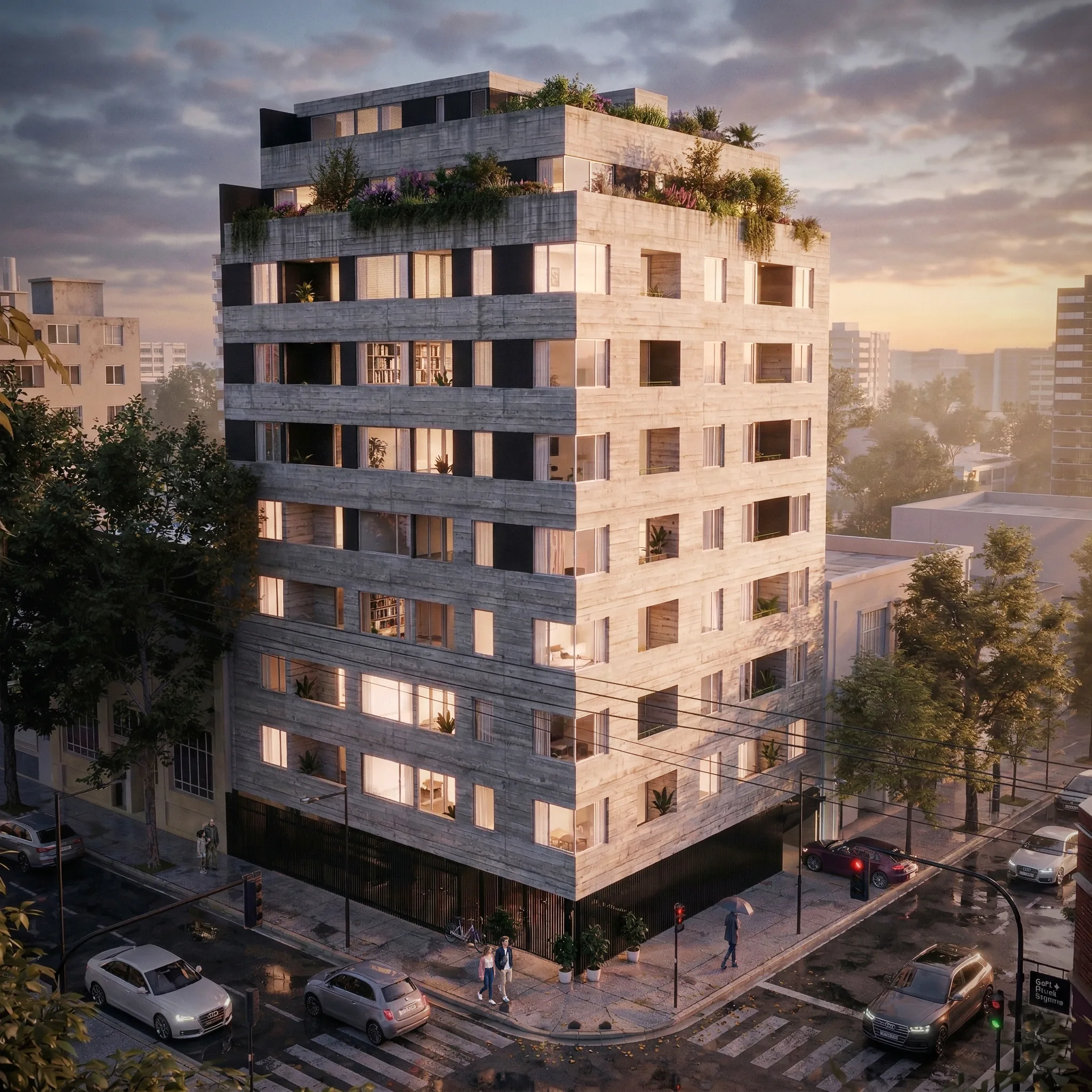 Vértice Building - Aerial